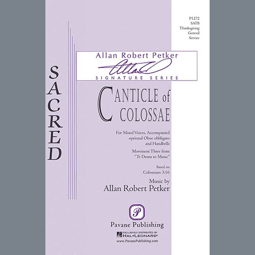 Easily Download Allan Robert Petker Printable PDF piano music notes, guitar tabs for SATB Choir. Transpose or transcribe this score in no time - Learn how to play song progression.
