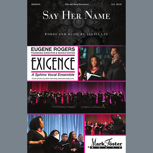 Easily Download Alysia Lee Printable PDF piano music notes, guitar tabs for SSA Choir. Transpose or transcribe this score in no time - Learn how to play song progression.