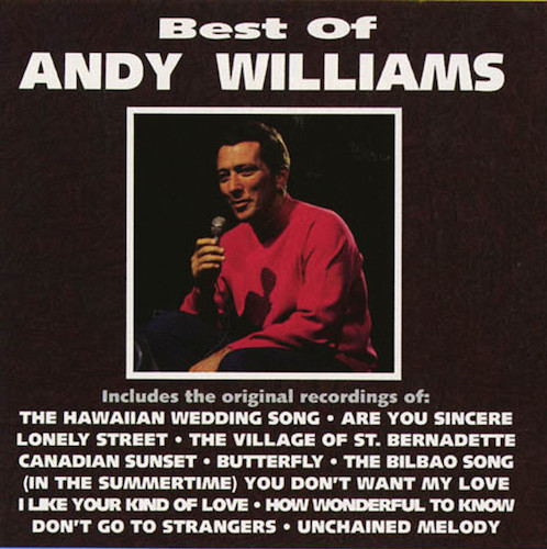 Easily Download Andy Williams Printable PDF piano music notes, guitar tabs for Piano, Vocal & Guitar Chords (Right-Hand Melody). Transpose or transcribe this score in no time - Learn how to play song progression.