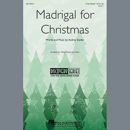 Easily Download Audrey Snyder Printable PDF piano music notes, guitar tabs for 2-Part Choir. Transpose or transcribe this score in no time - Learn how to play song progression.