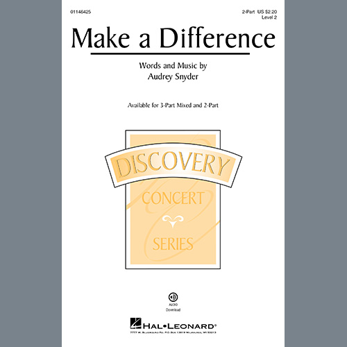 Easily Download Audrey Snyder Printable PDF piano music notes, guitar tabs for 2-Part Choir. Transpose or transcribe this score in no time - Learn how to play song progression.