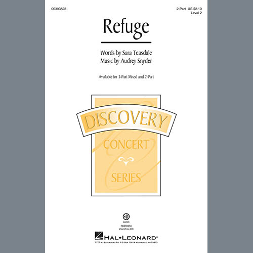 Easily Download Audrey Snyder Printable PDF piano music notes, guitar tabs for 2-Part Choir. Transpose or transcribe this score in no time - Learn how to play song progression.