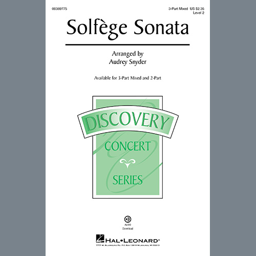 Easily Download Audrey Snyder Printable PDF piano music notes, guitar tabs for 3-Part Mixed Choir. Transpose or transcribe this score in no time - Learn how to play song progression.