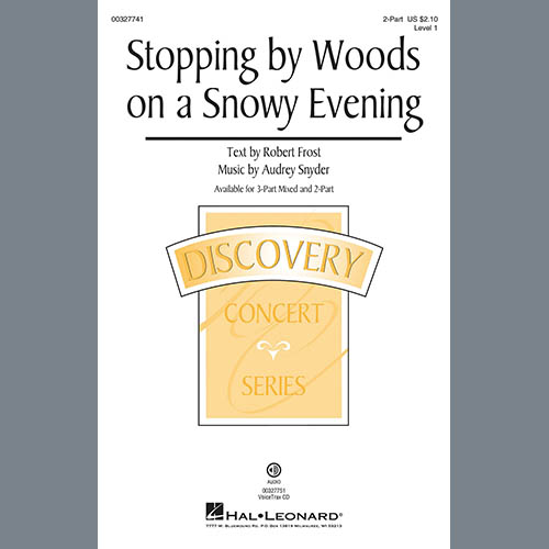 Easily Download Audrey Snyder Printable PDF piano music notes, guitar tabs for 2-Part Choir. Transpose or transcribe this score in no time - Learn how to play song progression.