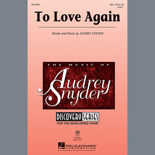 Easily Download Audrey Snyder Printable PDF piano music notes, guitar tabs for SSA Choir. Transpose or transcribe this score in no time - Learn how to play song progression.