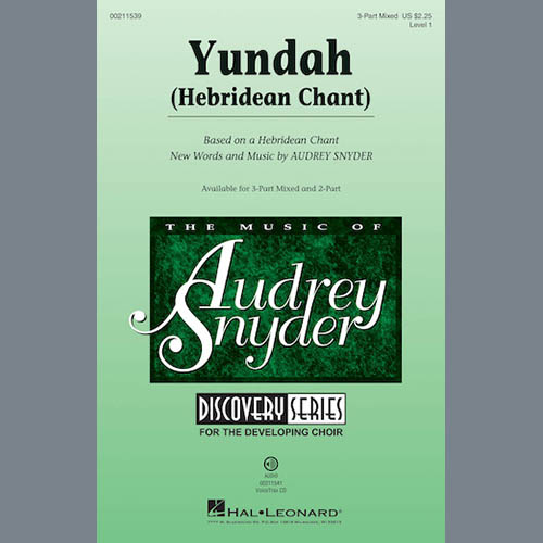 Easily Download Audrey Snyder Printable PDF piano music notes, guitar tabs for 3-Part Mixed Choir. Transpose or transcribe this score in no time - Learn how to play song progression.