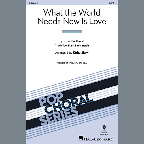Easily Download Bacharach & David Printable PDF piano music notes, guitar tabs for SATB Choir. Transpose or transcribe this score in no time - Learn how to play song progression.