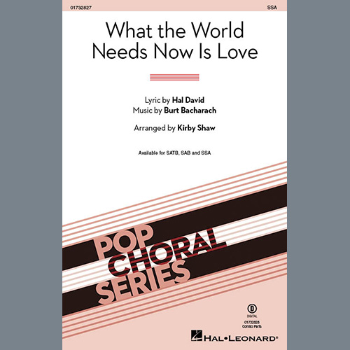 Easily Download Bacharach & David Printable PDF piano music notes, guitar tabs for SSA Choir. Transpose or transcribe this score in no time - Learn how to play song progression.