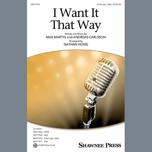 Easily Download Backstreet Boys Printable PDF piano music notes, guitar tabs for 2-Part Choir. Transpose or transcribe this score in no time - Learn how to play song progression.