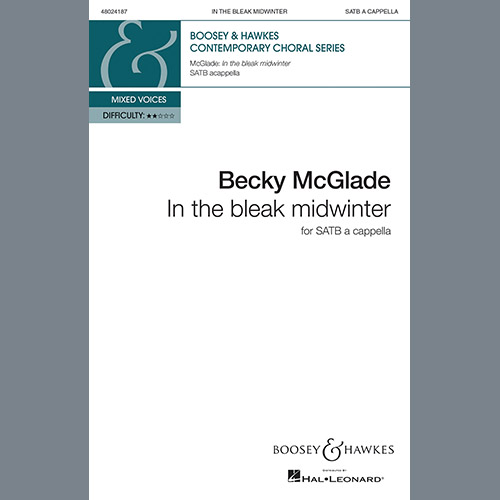 Easily Download Becky McGlade Printable PDF piano music notes, guitar tabs for SATB Choir. Transpose or transcribe this score in no time - Learn how to play song progression.