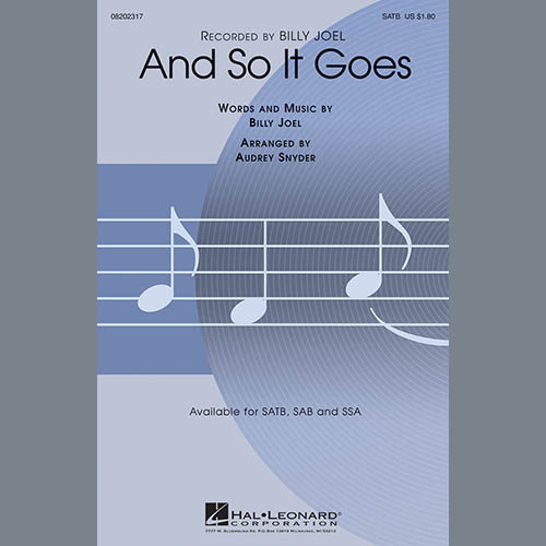 Easily Download Billy Joel Printable PDF piano music notes, guitar tabs for SATB Choir. Transpose or transcribe this score in no time - Learn how to play song progression.
