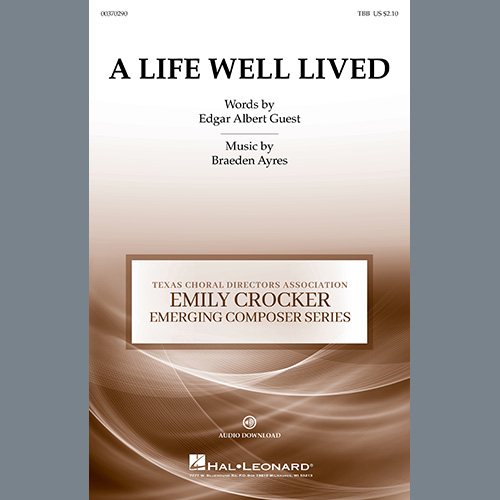 Easily Download Braeden Ayres Printable PDF piano music notes, guitar tabs for TBB Choir. Transpose or transcribe this score in no time - Learn how to play song progression.