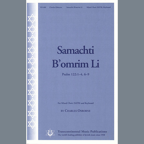 Easily Download Charles Osborne Printable PDF piano music notes, guitar tabs for SATB Choir. Transpose or transcribe this score in no time - Learn how to play song progression.