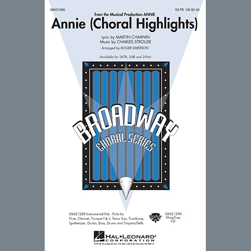 Easily Download Charles Strouse Printable PDF piano music notes, guitar tabs for SATB Choir. Transpose or transcribe this score in no time - Learn how to play song progression.