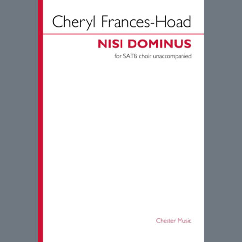 Easily Download Cheryl Frances-Hoad Printable PDF piano music notes, guitar tabs for SATB Choir. Transpose or transcribe this score in no time - Learn how to play song progression.