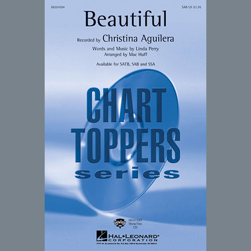 Easily Download Christina Aguilera Printable PDF piano music notes, guitar tabs for SAB Choir. Transpose or transcribe this score in no time - Learn how to play song progression.