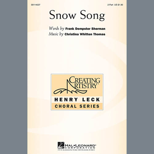 Easily Download Christina Whitten Thomas Printable PDF piano music notes, guitar tabs for 2-Part Choir. Transpose or transcribe this score in no time - Learn how to play song progression.