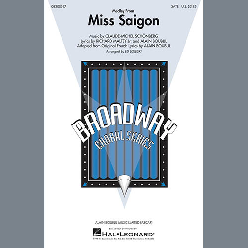 Easily Download Claude-Michel Schonberg Printable PDF piano music notes, guitar tabs for SATB Choir. Transpose or transcribe this score in no time - Learn how to play song progression.
