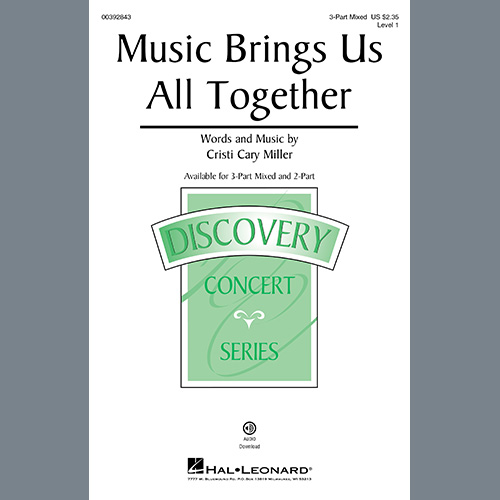 Easily Download Cristi Cary Miller Printable PDF piano music notes, guitar tabs for 3-Part Mixed Choir. Transpose or transcribe this score in no time - Learn how to play song progression.