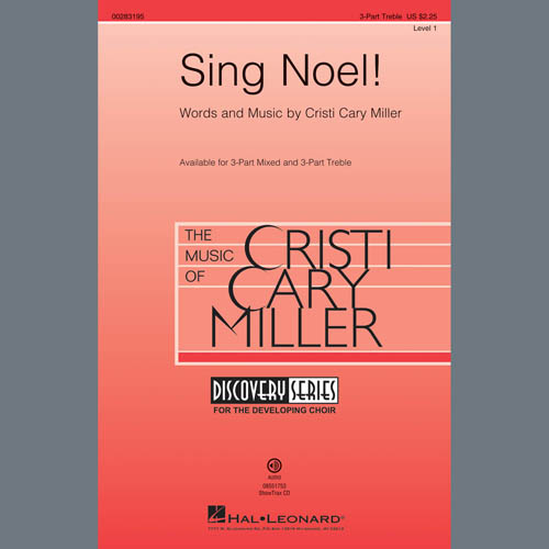 Easily Download Cristi Cary Miller Printable PDF piano music notes, guitar tabs for 3-Part Treble Choir. Transpose or transcribe this score in no time - Learn how to play song progression.