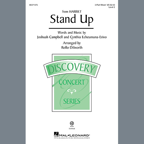 Easily Download Cynthia Erivo Printable PDF piano music notes, guitar tabs for 3-Part Mixed Choir. Transpose or transcribe this score in no time - Learn how to play song progression.