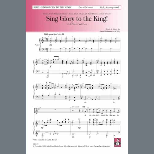 Easily Download David Schmidt Printable PDF piano music notes, guitar tabs for SAB Choir. Transpose or transcribe this score in no time - Learn how to play song progression.