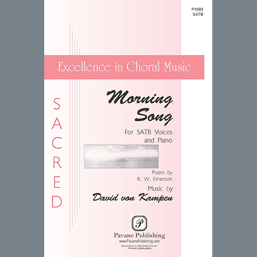 Easily Download David von Kampen Printable PDF piano music notes, guitar tabs for SATB Choir. Transpose or transcribe this score in no time - Learn how to play song progression.