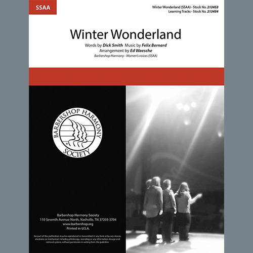 Easily Download Dick Smith & Felix Bernard Printable PDF piano music notes, guitar tabs for SSAA Choir. Transpose or transcribe this score in no time - Learn how to play song progression.