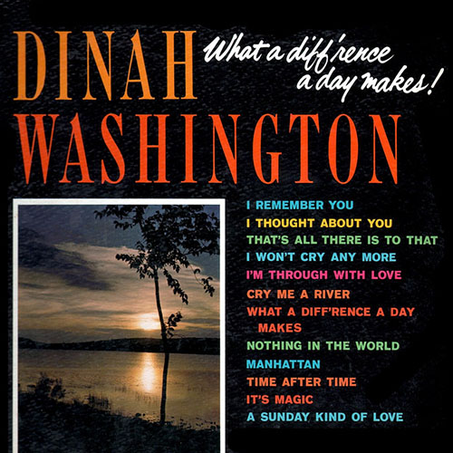 Easily Download Dinah Washington Printable PDF piano music notes, guitar tabs for Piano, Vocal & Guitar Chords (Right-Hand Melody). Transpose or transcribe this score in no time - Learn how to play song progression.