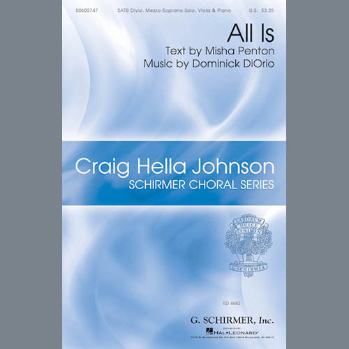 Easily Download Dominick DiOrio Printable PDF piano music notes, guitar tabs for SATB Choir. Transpose or transcribe this score in no time - Learn how to play song progression.