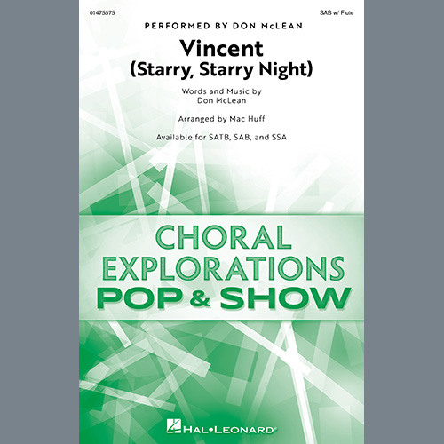 Easily Download Don McLean Printable PDF piano music notes, guitar tabs for SAB Choir. Transpose or transcribe this score in no time - Learn how to play song progression.