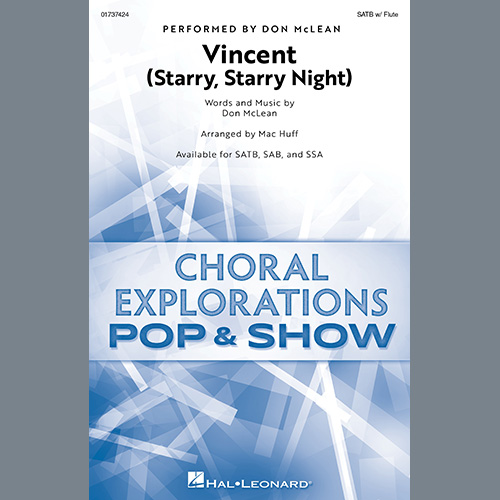 Easily Download Don McLean Printable PDF piano music notes, guitar tabs for SATB Choir. Transpose or transcribe this score in no time - Learn how to play song progression.