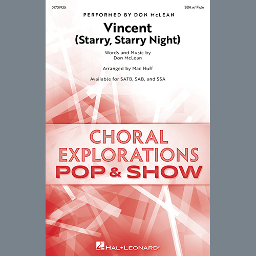 Easily Download Don McLean Printable PDF piano music notes, guitar tabs for SSA Choir. Transpose or transcribe this score in no time - Learn how to play song progression.