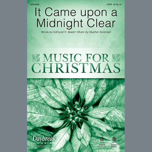 Easily Download Edmund H. Sears and Heather Sorenson Printable PDF piano music notes, guitar tabs for SATB Choir. Transpose or transcribe this score in no time - Learn how to play song progression.