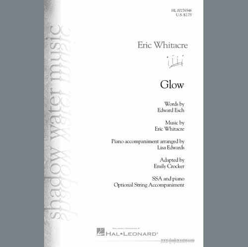 Easily Download Eric Whitacre Printable PDF piano music notes, guitar tabs for TBB Choir. Transpose or transcribe this score in no time - Learn how to play song progression.