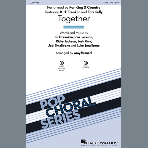 Easily Download for KING & COUNTRY Printable PDF piano music notes, guitar tabs for SATB Choir. Transpose or transcribe this score in no time - Learn how to play song progression.