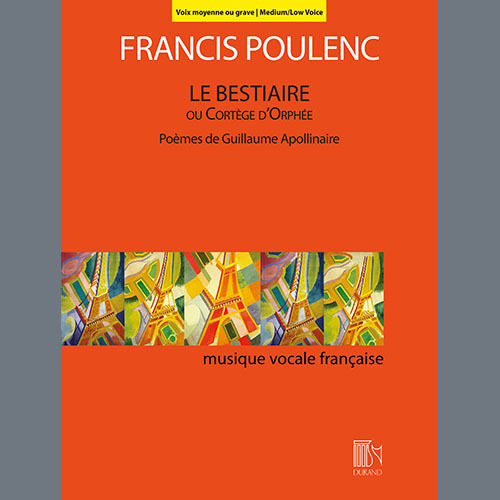 Easily Download Francis Poulenc Printable PDF piano music notes, guitar tabs for Piano & Vocal. Transpose or transcribe this score in no time - Learn how to play song progression.
