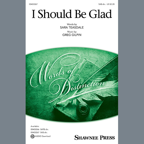 Easily Download Greg Gilpin Printable PDF piano music notes, guitar tabs for SAB Choir. Transpose or transcribe this score in no time - Learn how to play song progression.