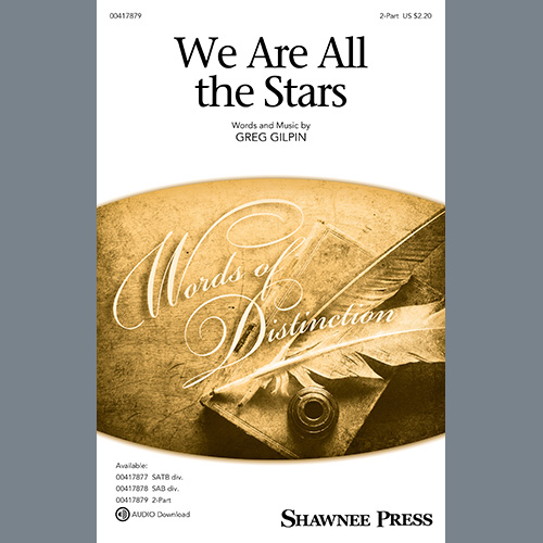 Easily Download Greg Gilpin Printable PDF piano music notes, guitar tabs for 2-Part Choir. Transpose or transcribe this score in no time - Learn how to play song progression.