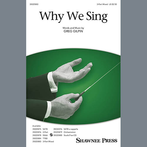 Easily Download Greg Gilpin Printable PDF piano music notes, guitar tabs for SAB Choir. Transpose or transcribe this score in no time - Learn how to play song progression.