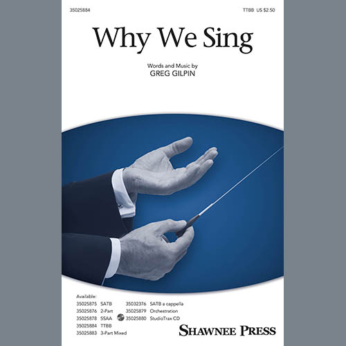 Easily Download Greg Gilpin Printable PDF piano music notes, guitar tabs for TTBB Choir. Transpose or transcribe this score in no time - Learn how to play song progression.