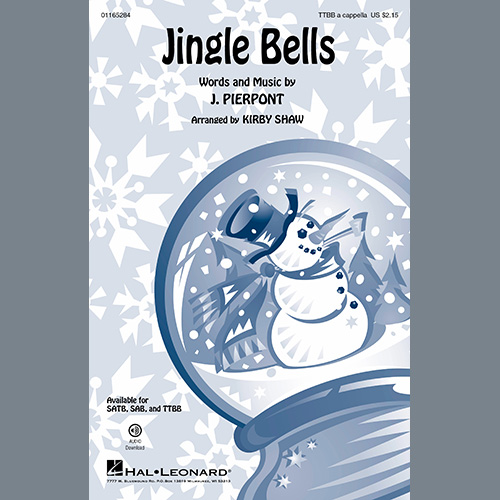 Easily Download J. Pierpont Printable PDF piano music notes, guitar tabs for TTBB Choir. Transpose or transcribe this score in no time - Learn how to play song progression.