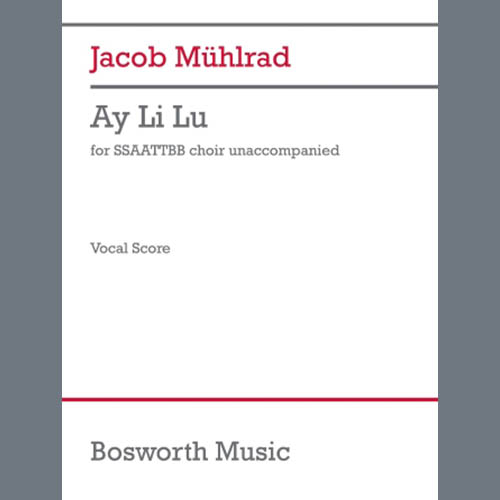 Easily Download Jacob Mühlrad Printable PDF piano music notes, guitar tabs for Choir. Transpose or transcribe this score in no time - Learn how to play song progression.