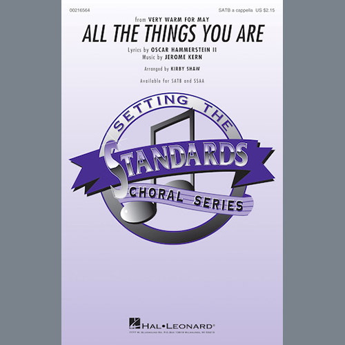 Easily Download Jerome Kern Printable PDF piano music notes, guitar tabs for SATB Choir. Transpose or transcribe this score in no time - Learn how to play song progression.