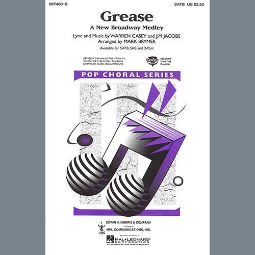Easily Download Jim Jacobs & Warren Casey Printable PDF piano music notes, guitar tabs for SATB Choir. Transpose or transcribe this score in no time - Learn how to play song progression.
