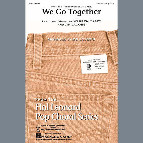 Easily Download Jim Jacobs & Warren Casey Printable PDF piano music notes, guitar tabs for 2-Part Choir. Transpose or transcribe this score in no time - Learn how to play song progression.