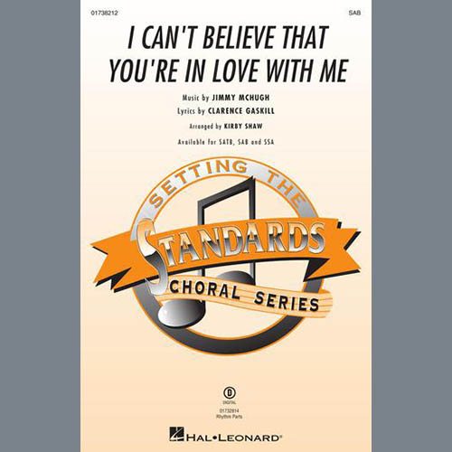 Easily Download Jimmy McHugh Printable PDF piano music notes, guitar tabs for SAB Choir. Transpose or transcribe this score in no time - Learn how to play song progression.