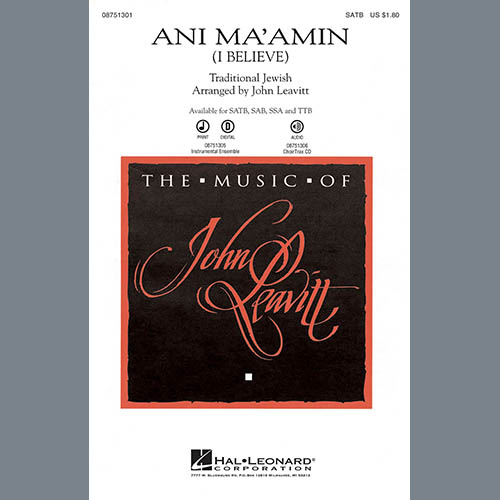 Easily Download John Leavitt Printable PDF piano music notes, guitar tabs for SAB Choir. Transpose or transcribe this score in no time - Learn how to play song progression.
