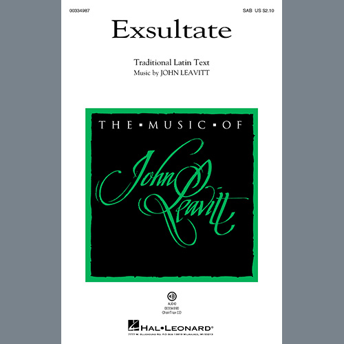 Easily Download John Leavitt Printable PDF piano music notes, guitar tabs for SAB Choir. Transpose or transcribe this score in no time - Learn how to play song progression.