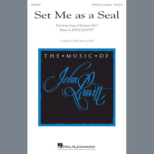 Easily Download John Leavitt Printable PDF piano music notes, guitar tabs for SSA Choir. Transpose or transcribe this score in no time - Learn how to play song progression.